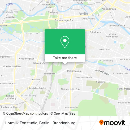Hotmilk Tonstudio map
