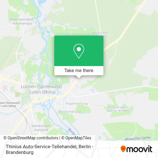 Thinius Auto-Service-Teilehandel map