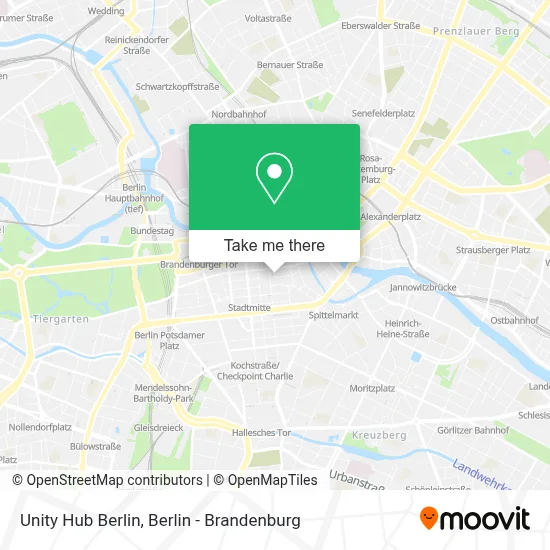 Unity Hub Berlin map