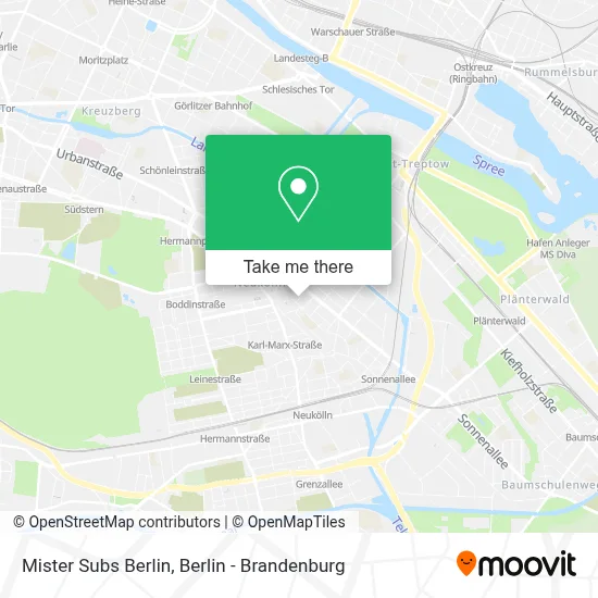 Mister Subs Berlin map