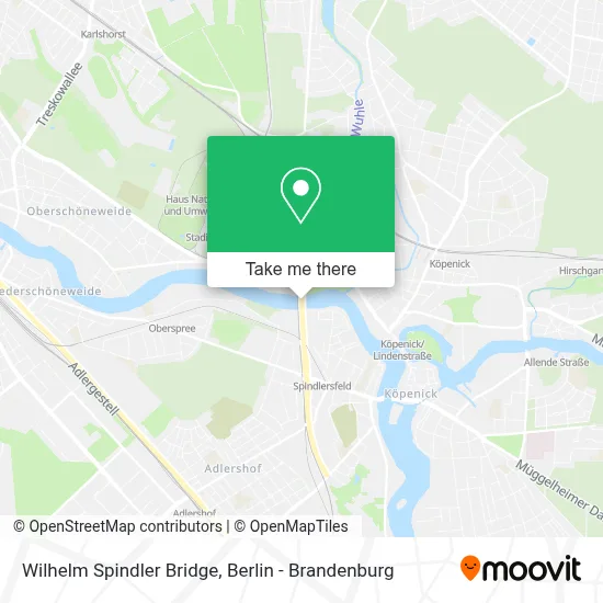 Wilhelm Spindler Bridge map