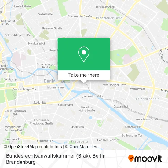 Bundesrechtsanwaltskammer (Brak) map