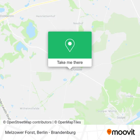 Melzower Forst map