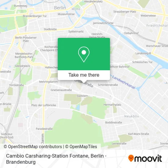 Cambio Carsharing-Station Fontane map