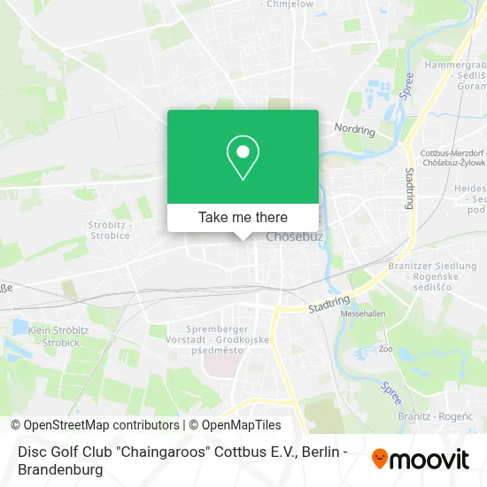 Disc Golf Club "Chaingaroos" Cottbus E.V. map