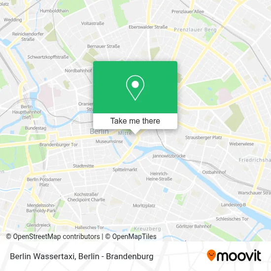 Berlin Wassertaxi map