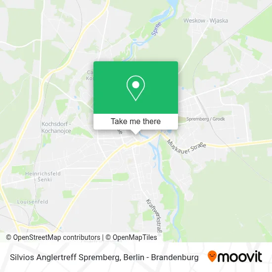 Silvios Anglertreff Spremberg map
