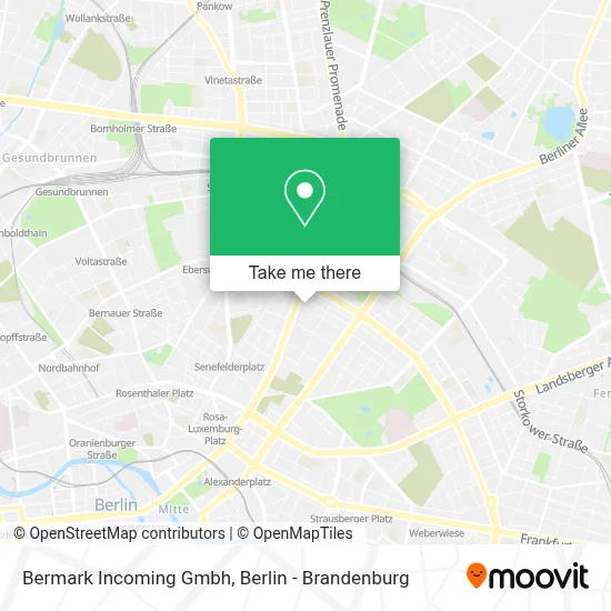 Bermark Incoming Gmbh map