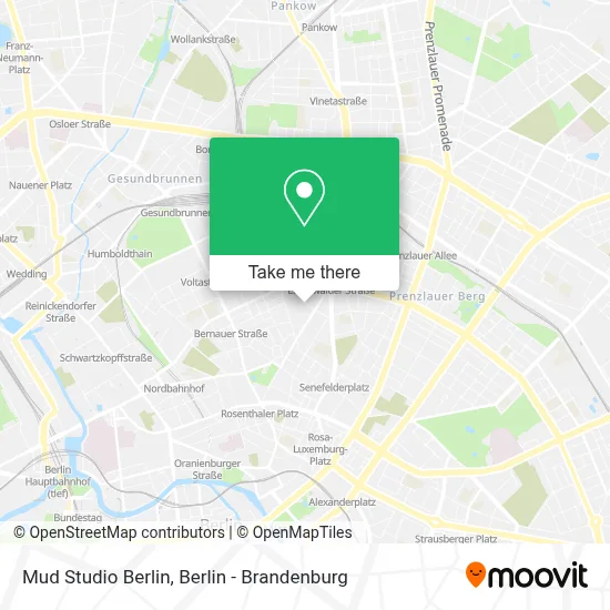 Mud Studio Berlin map