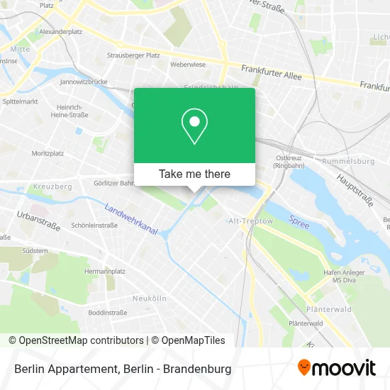 Berlin Appartement map