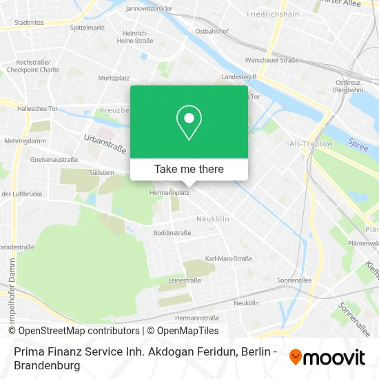 Prima Finanz Service Inh. Akdogan Feridun map