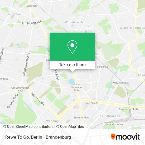 Rewe To Go map