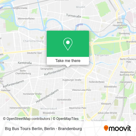 Big Bus Tours Berlin map