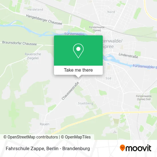 Fahrschule Zappe map