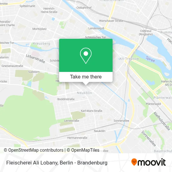 Fleischerei Ali Lobany map