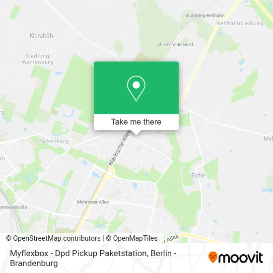 Myflexbox - Dpd Pickup Paketstation map