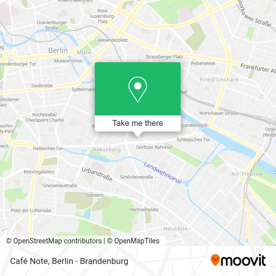 Café Note map