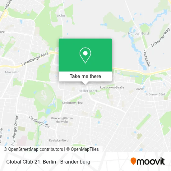 Global Club 21 map