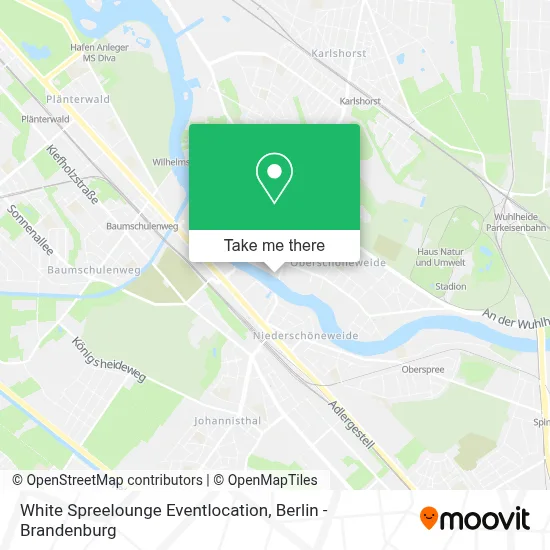 White Spreelounge Eventlocation map