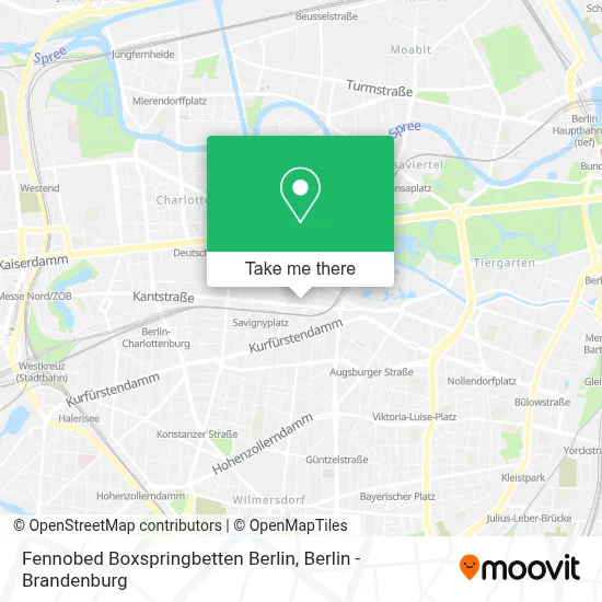 Fennobed Boxspringbetten Berlin map