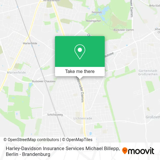Harley-Davidson Insurance Services Michael Billepp map