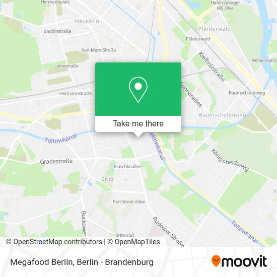 Megafood Berlin map