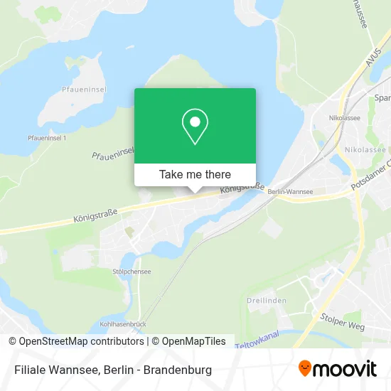 Filiale Wannsee map