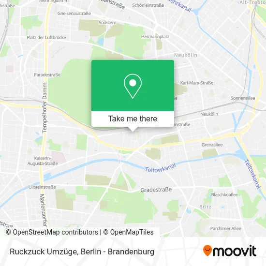 Ruckzuck Umzüge map