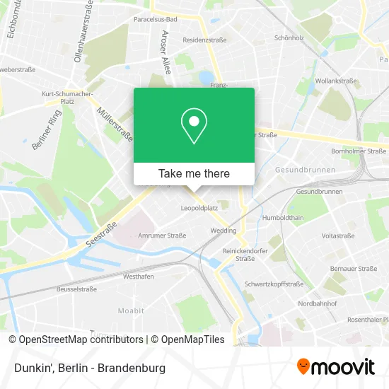 Dunkin' map
