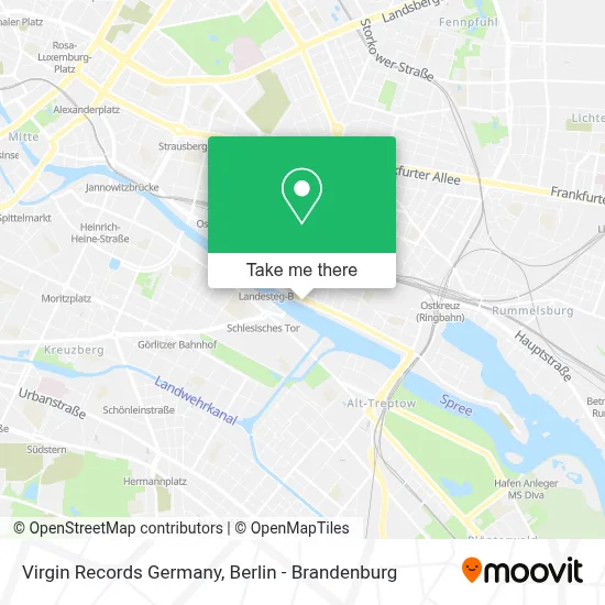 Virgin Records Germany map