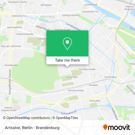 Artsalve map
