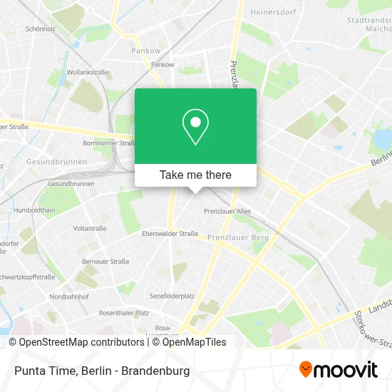 Punta Time map
