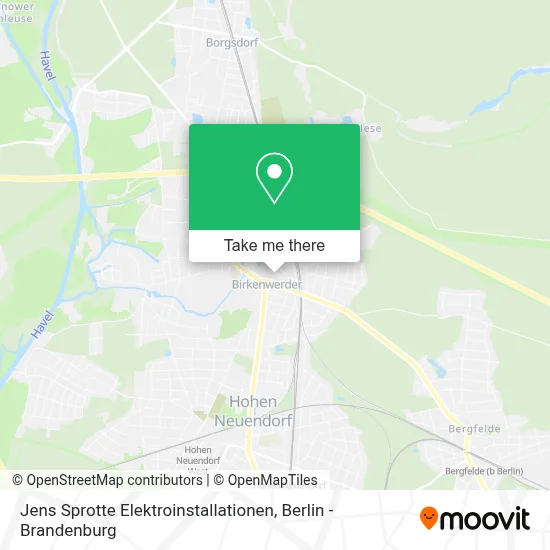 Jens Sprotte Elektroinstallationen map