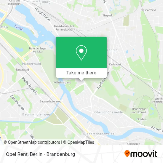 Opel Rent map