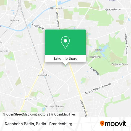 Rennbahn Berlin map