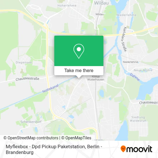 Myflexbox - Dpd Pickup Paketstation map