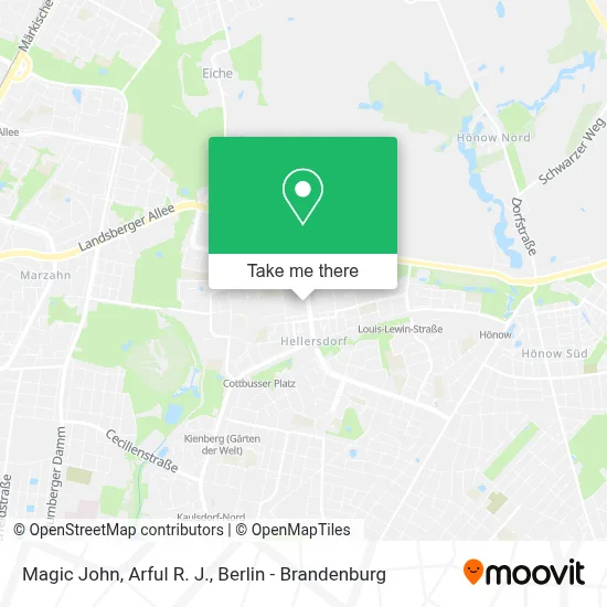 Magic John, Arful R. J. map