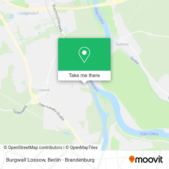 Burgwall Lossow map