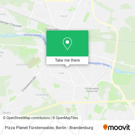 Pizza Planet Fürstenwalde map