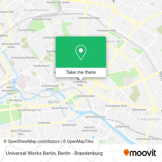 Universal Works Berlin map