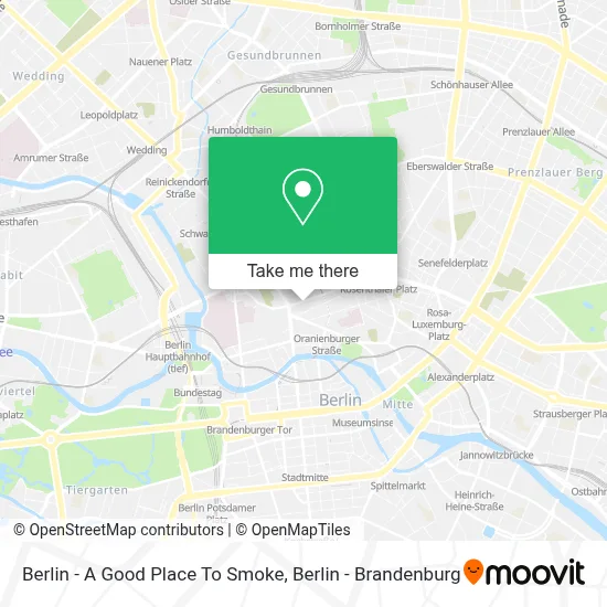 Berlin - A Good Place To Smoke map