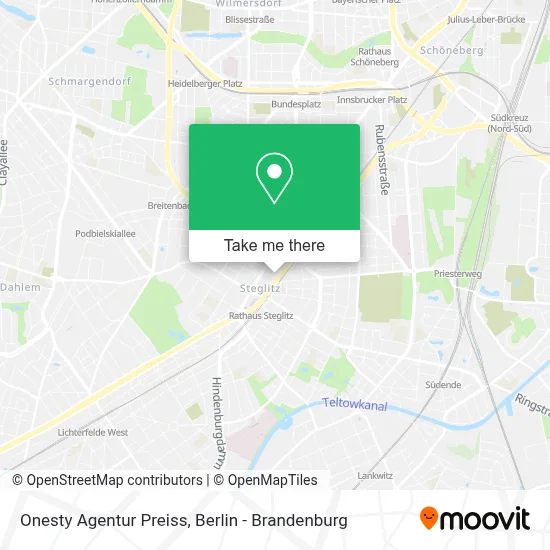 Onesty Agentur Preiss map