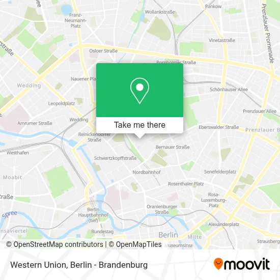 Western Union map