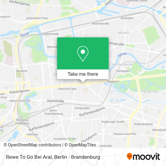 Rewe To Go Bei Aral map