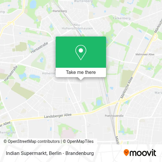 Indian Supermarkt map