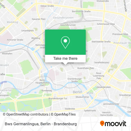 Bws Germanlingua map