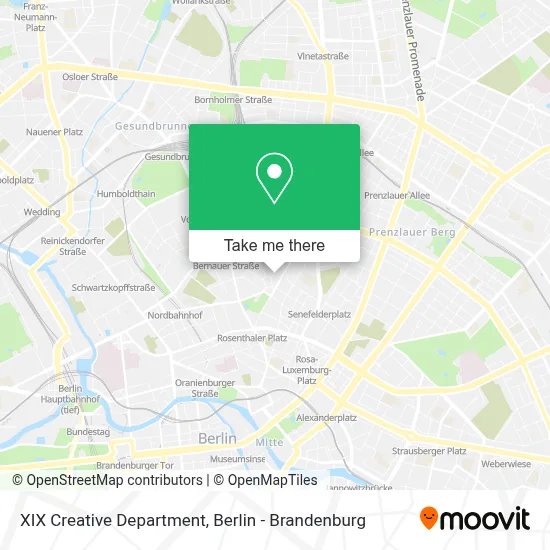 XIX Creative Department map