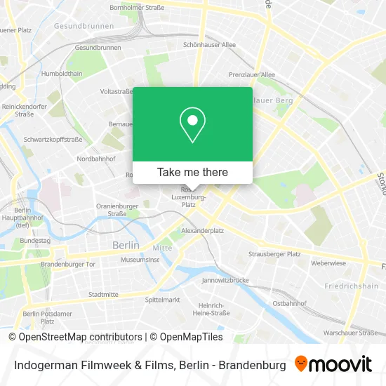 Indogerman Filmweek & Films map