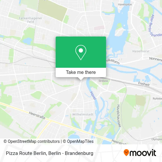 Pizza Route Berlin map