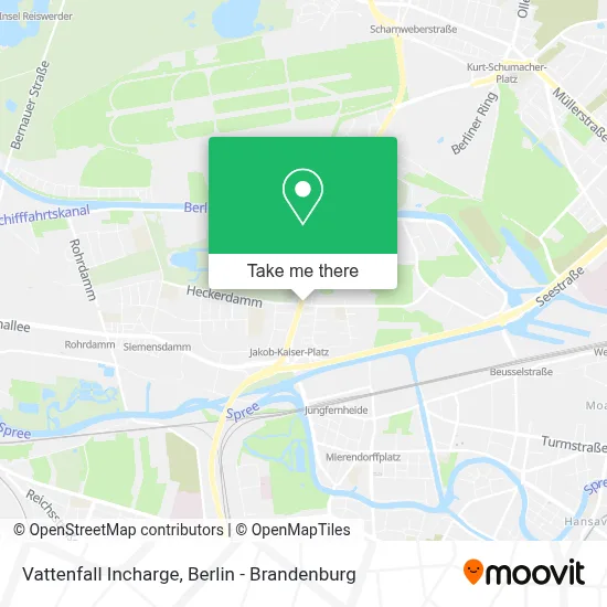 Vattenfall Incharge map